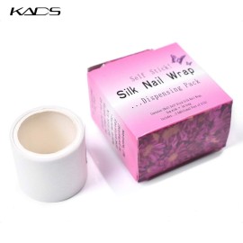 KADS 5 Rolls Nail Repair Fiberglass Silk Wrap Self Adhesive Anti Damage DIY Strong Protect Reinforce Extension Sticker,Nail Repair Reinforce Nail Protector Nail Art Tool for Home Use or Salon (1 Roll)