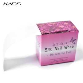 KADS 5 Rolls Nail Repair Fiberglass Silk Wrap Self Adhesive Anti Damage DIY Strong Protect Reinforce Extension Sticker,Nail Repair Reinforce Nail Protector Nail Art Tool for Home Use or Salon (1 Roll)