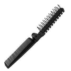 uxcell Folding Hair Comb, Portable Travel Double Headed Straightener Combs, 1 Pcs Mini Hair Cutting Brush Hairdressing Tools for Thin/Thick Curly Hair for Women and Men (Black) uxcell Folding Hair Comb, Portable Travel Double Headed Straightener Combs, 1 Pcs Mini Hair Cutting Brush Hairdressing Tools for Thin/Thick Curly Hair for Women and Men (Black)