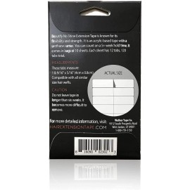 Beautify No Shine Hair Extension Tape Tabs - Double Sided Replacement Tape for Hair Extensions, 120 Tabs per Pack - Shine-Free Hold Beautify No Shine Hair Extension Tape Tabs - Double Sided Replacement Tape for Hair Extensions, 120 Tabs per Pack - Shine-Free Hold