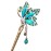 YOY Fashion Long Hair Decor Chinese Traditional Style Women Girls Hair Stick Hairpin Hair Making Accessory with Butterfly,Peacock Blue