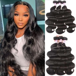 B&F Hair Brazilian Body Wave Hair 3 Bundles 16 18 20inch 100% Unprocessed Virgin Human Hair Weft Extensions Natural Color(100+/-5g)/pc B&F Hair Brazilian Body Wave Hair 3 Bundles 16 18 20inch 100% Unprocessed Virgin Human Hair Weft Extensions Natural Color(100+/-5g)/pc