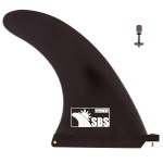 SBS 8 Longboard & SUP Single Fin - Free No Tool Screw - 8 Inch Center Fin for Surfboard & Paddleboard