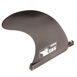 SBS 8 Longboard & SUP Single Fin - Free No Tool Screw - 8 Inch Center Fin for Surfboard & Paddleboard
