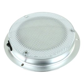 LED Dome Light - High Power 6 LED Downlight - 12VDC - Waterproof - 180 Lumen -Fixed Mount with Rocker Switch- for Home, Auto, Truck, RV, Boat and Aircraft