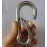 Stainless Steel 316 Carabiner Spring Heavy Duty Snap Hook with Screw Lock - 1/4 Inch Silver-2 Pack