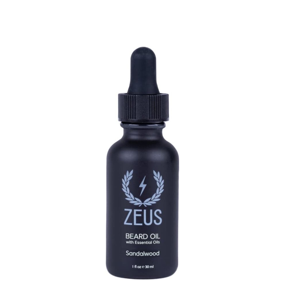 ZEUS Natural Beard Oil, Premium Conditioning Beard Oil to Soften Beard & Mustache - MADE IN USA (Sandalwood) 1 oz. ZEUS Natural Beard Oil, Premium Conditioning Beard Oil to Soften Beard & Mustache - MADE IN USA (Sandalwood) 1 oz.