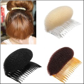 Healtheveryday2PCS Charming BUMP IT UP Volume Inserts Do Beehive hair styler Insert Tool Hair Comb Black/Brown colors for choose Hot (Brown)
