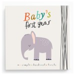 Lucy Darling Little Animal Baby Memory Book - First 5 Years Keepsake Journal & Photo Album for Baby Boy/Girl, Gender-Neutral Milestone Book, Thoughtful Gift for New Moms