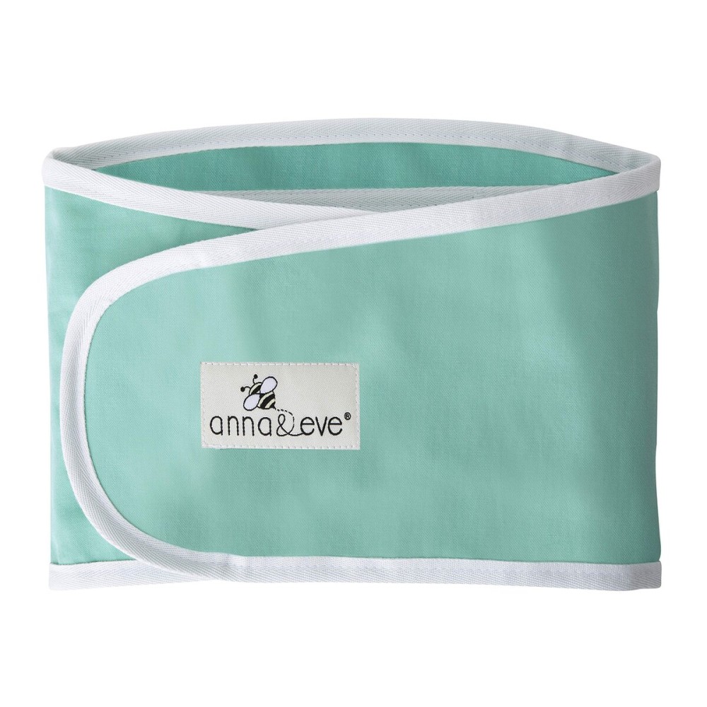 Anna & Eve - Swaddle Strap - Adjustable Arms Only Baby Swaddle, 100% Cotton, Prevents Overheating - Large Size Fits Chest 16 to 20.5 - Aqua