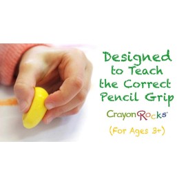 Crayon Rocks Just Rocks in a Box, 8 Colors, Tripod Grip Crayons Made For Handwriting Development in Kids and Toddlers, Fun & Educational, Creative Activity, 8 of Each Color - 64 Count