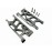 Hot Racing OFE5501 Aluminum Front Lower Suspension Arm Set - Mini 8ight