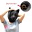 CreepyParty Cat head Mask Deluxe Novelty Halloween Costume Masquerade Purge Maske Black