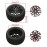 Buggy 2X Front 2X Rear Rubber Tires Black Wheel Rim for RC HSP 1:10 Off-Road Pack of 4