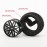 Buggy 2X Front 2X Rear Rubber Tires Black Wheel Rim for RC HSP 1:10 Off-Road Pack of 4