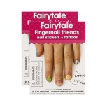 Fingernail Friends Colorful Nail Stickers Nail Art for Children, Fairytale Stickers & Cuticle Tattoos (50 Fairytale Stickers & 50 Cuticle Tattoos)