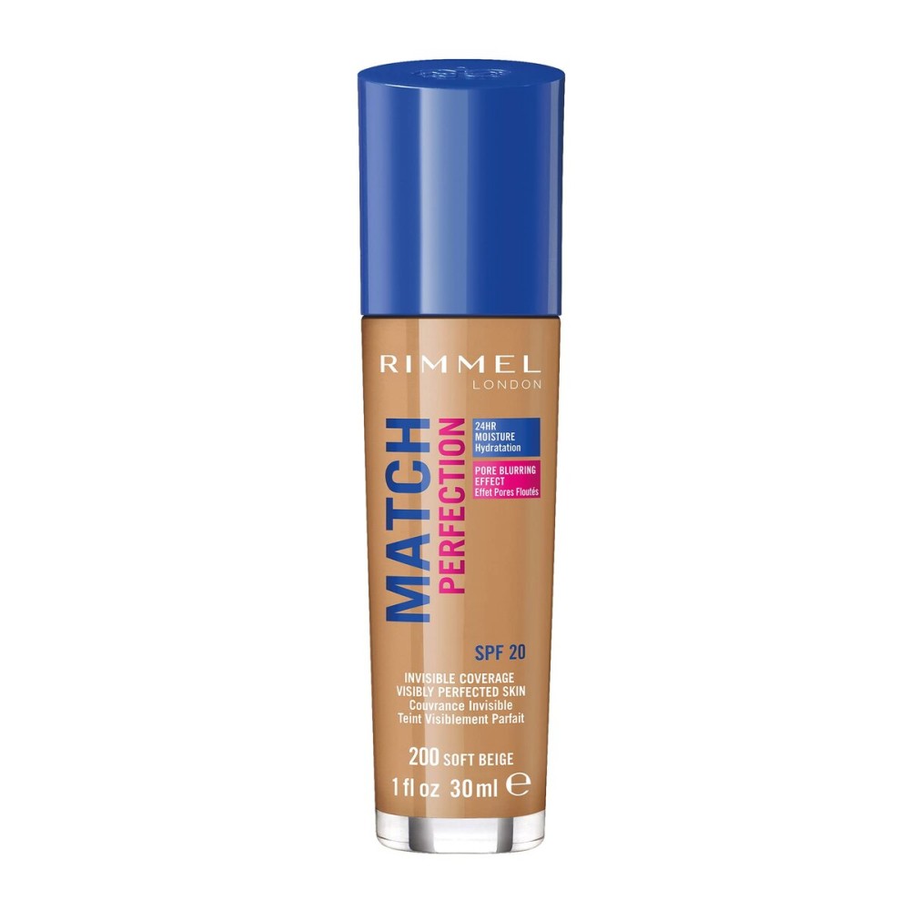Rimmel Match Perfection Foundation Spf20 200 Soft Beige Rimmel Match Perfection Foundation Spf20 200 Soft Beige