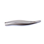 Staleks Classic 12/3 Eyebrow Tweezers (Wide Slant) Best for Plucking Hair, Apply Fake Eyelashes