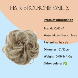 CAISHA Big Hairpiece Scrunchy Updo Bridal Hairstyle curly Messy Bun Light Blonde G10E CAISHA Big Hairpiece Scrunchy Updo Bridal Hairstyle curly Messy Bun Light Blonde G10E
