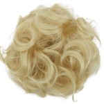 CAISHA Big Hairpiece Scrunchy Updo Bridal Hairstyle curly Messy Bun Platinum Blonde G11E