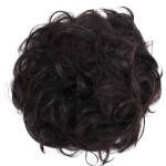 CAISHA Big Hairpiece Scrunchy Updo Bridal Hairstyle curly Messy Bun Black Red-Brown Mix G17E