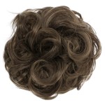 CAISHA Big Hairpiece Scrunchy Updo Bridal Hairstyle curly Messy Bun Brunette Mix G18E