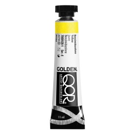 QoR Artist Watercolors by GOLDEN, Benzimidazolone Yellow, 11 ml Tube, Professional Watercolor Paint, Semi-Transparent
