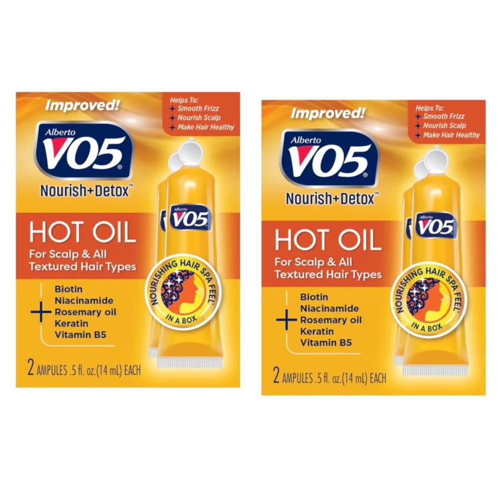 Vo5 Hot Oil Therapy Treatment 2 Count 0.5 Ounce (14ml) (2 Pack) Vo5 Hot Oil Therapy Treatment 2 Count 0.5 Ounce (14ml) (2 Pack)
