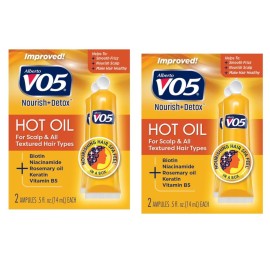 Vo5 Hot Oil Therapy Treatment 2 Count 0.5 Ounce (14ml) (2 Pack)