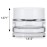 Clear Glass 0.25 oz Thick Wall Balm Jars with White Foam Lined Smooth Lids (12 pack)