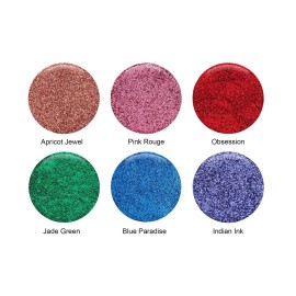 GLITTIES - Obsession - Cosmetic Grade Extra Fine (.006) Loose Glitter Powder Safe for Skin! Perfect for Makeup, Body Tattoos, Face, Hair, Lips, Soap, Lotion, Nail Art - (10 Gram Jar)