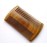 Myhsmooth Green Sandalwood Beard Comb, 4 Long Two Sides, Handmade Natural No Static Comb with Aromatic Scent for Long and Short Beards, Mustache Comb, Pack of 1 Pcs