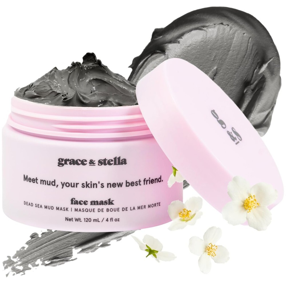 grace & stella Dead Sea Mud Mask (120ml) - Vegan Detox Dead Sea Mask - Mud Masks For Face And Body Mask - Mud Face Mask For Oily Acne, Blackheads grace & stella Dead Sea Mud Mask (120ml) - Vegan Detox Dead Sea Mask - Mud Masks For Face And Body Mask - Mud Face Mask For Oily Acne, Blackheads
