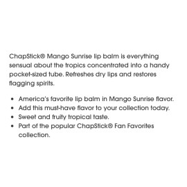 ChapStick Tropical Paradise Collection, Mango Sunrise (Pack of 3)