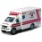 KiNSMART Rescue Team Ambulance 5 Die Cast Metal Cabin w/Pullback Action