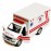 KiNSMART Rescue Team Ambulance 5 Die Cast Metal Cabin w/Pullback Action