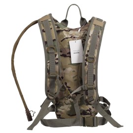 Seamand Hydration Backpack with 3L Water Bladder for Hiking and Climbing (CP Camo)
