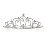 SAMKY Rhinestone Crystal Birthday Tiara Crown 15/16/18/21/30/40/50/60/70/80th - 60th T1170