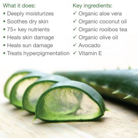 Made from Earth Pure Aloe Vera Treatment with Organic Coconut, Organic Olive Oil & Vitamin E Made from Earth Pure Aloe Vera Treatment with Organic Coconut, Organic Olive Oil & Vitamin E