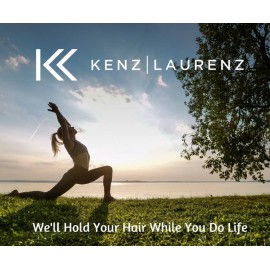 Kenz Laurenz 100 Hair Elastics Hair Ties No Crease Ouchless Ponytail Holders No Metal 4mm (100 Multi Colored)