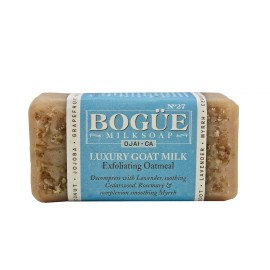 Bogue Milk Soap - No.27 Exfoliating Oatmeal- Gently Scub Your Skin and Decompress with Cedarwood, Lavender, Rosemary and Myrrh (Oatmeal Exfoliating)