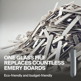 GERMANIKURE Glass Nail File in Suede Sleeve - I\'m Grateful - Professional Crystal Nail File for Natural Nails - Ideal Manicure & Pedicure Tool for Smooth, Easy Shaping - Nail Care Gift GERMANIKURE Glass Nail File in Suede Sleeve - I\'m Grateful - Professional Crystal Nail File for Natural Nails - Ideal Manicure & Pedicure Tool for Smooth, Easy Shaping - Nail Care Gift