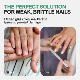 GERMANIKURE Glass Nail File in Suede Sleeve - I\'m Grateful - Professional Crystal Nail File for Natural Nails - Ideal Manicure & Pedicure Tool for Smooth, Easy Shaping - Nail Care Gift GERMANIKURE Glass Nail File in Suede Sleeve - I\'m Grateful - Professional Crystal Nail File for Natural Nails - Ideal Manicure & Pedicure Tool for Smooth, Easy Shaping - Nail Care Gift