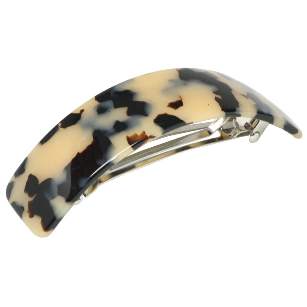 French Amie White Tokyo Handmade Curved Strong Grip Celluloid Automatic Volume Hair Clip Barrette (White Tokyo) French Amie White Tokyo Handmade Curved Strong Grip Celluloid Automatic Volume Hair Clip Barrette (White Tokyo)