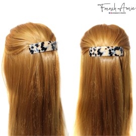 French Amie White Tokyo Handmade Curved Strong Grip Celluloid Automatic Volume Hair Clip Barrette (White Tokyo) French Amie White Tokyo Handmade Curved Strong Grip Celluloid Automatic Volume Hair Clip Barrette (White Tokyo)