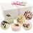 BRUBAKER Cosmetics 6 Handmade Secret Romance Spa Bath Bombs Bath Melts Bath Truffles Gift Set - All Natural Vegan, Organic Shea Butter, Cocoa Butter and Olive Oil Moisturize Dry Skin