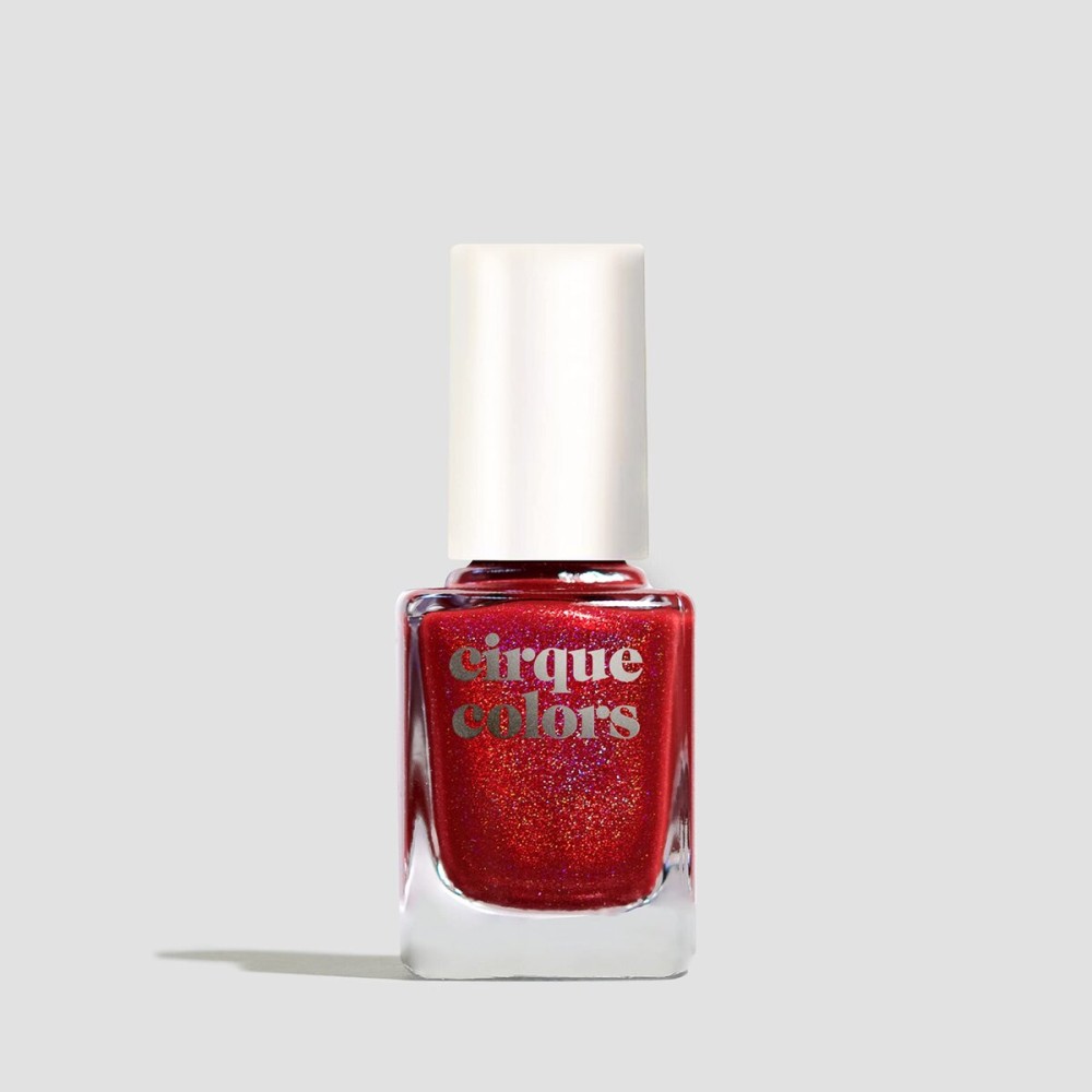 Cirque Colors Holographic Nail Polish - 0.37 fl. oz. (11 ml) - Vegan, Cruelty-Free, Non-Toxic Formula (Madder)