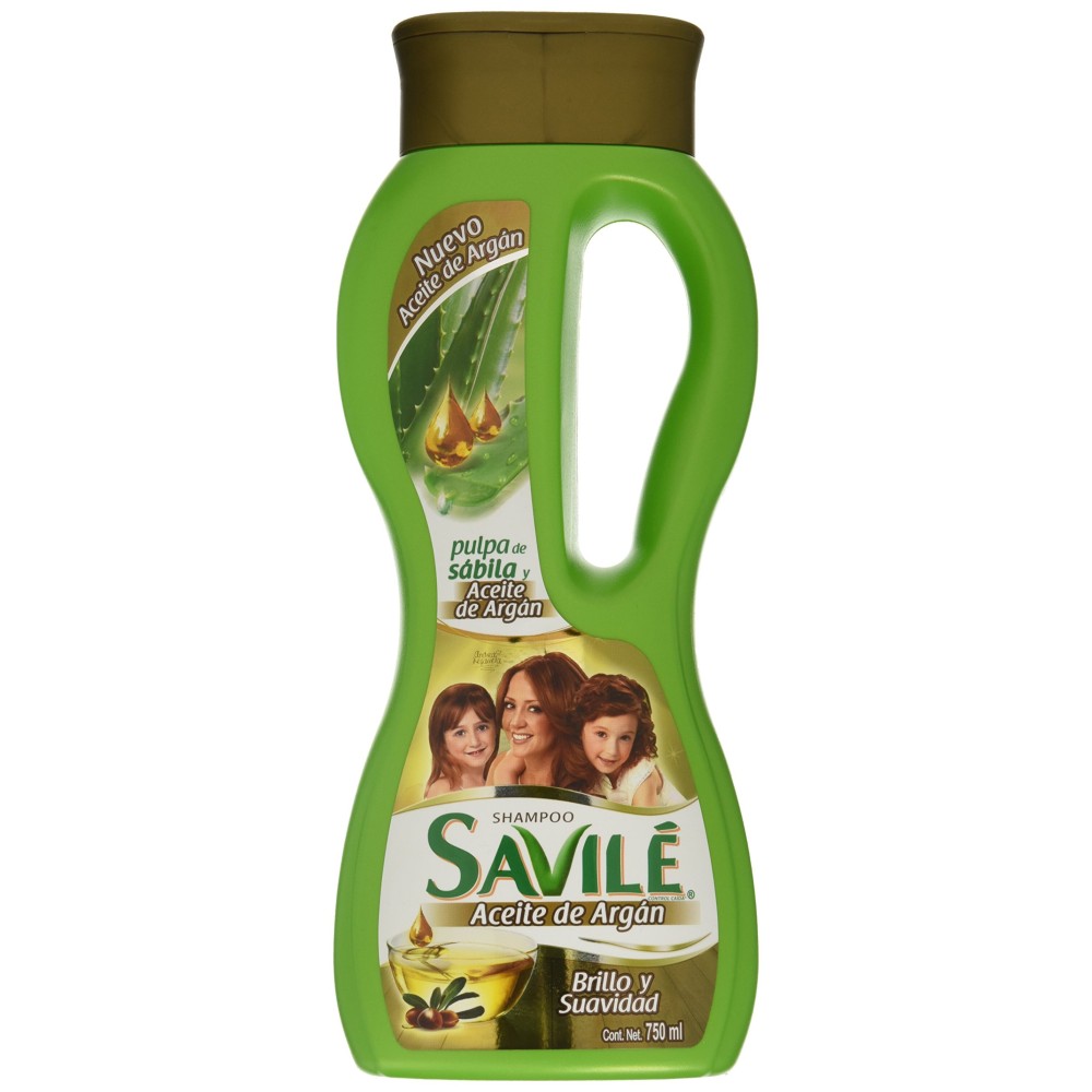 Savile Shampoo with Aloe Pulp & Argan Oil/Shampoo Con Pulpa De Sabila Y Aceite De Argan