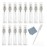 Elfenstal- 25pcs Clear 5ml 1/6oz Glass Atomizer bottle Spray Refillable Perfume Empty Bottle Glass Clean Cloth for Travel Party Must Makeup Tool