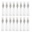 Elfenstal- 25pcs Clear 5ml 1/6oz Glass Atomizer bottle Spray Refillable Perfume Empty Bottle Glass Clean Cloth for Travel Party Must Makeup Tool